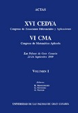 Actas XVI EDYA Congreso de Ecuaciones Diferenciales. VI CMA Congreso de Matemática Aplicada