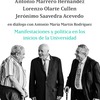 Presentación del cuarto volumen de "Diálogo vivo ULPGC" con Antonio Marrero Hernández, Lorenzo Olarte Cullen y Jerónimo Saavedra Acevedo